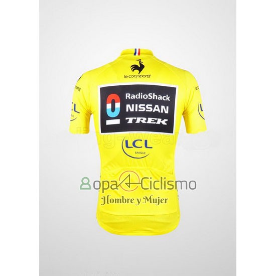 Radioshack Ropa Ciclismo Culotte Corto 2012 Hombre Mangas Cortas Lider AMarillo